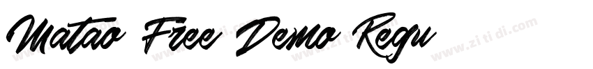 Matao Free Demo Regu字体转换